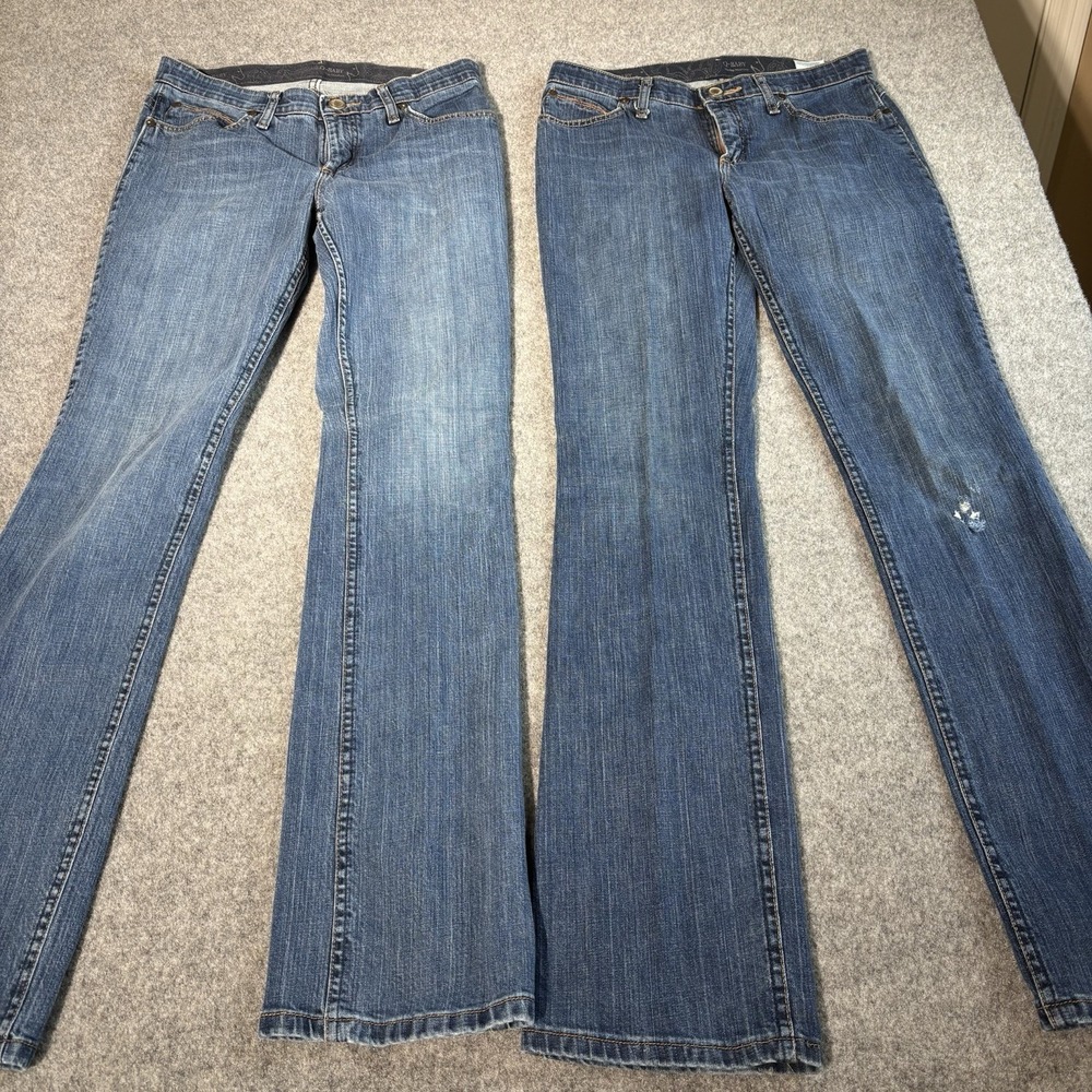 Wrangler Q Baby Bootcut Jeans Women's 7/8 x 36 (Fits 32x34.5) Riding Western - Picture 3 of 15
